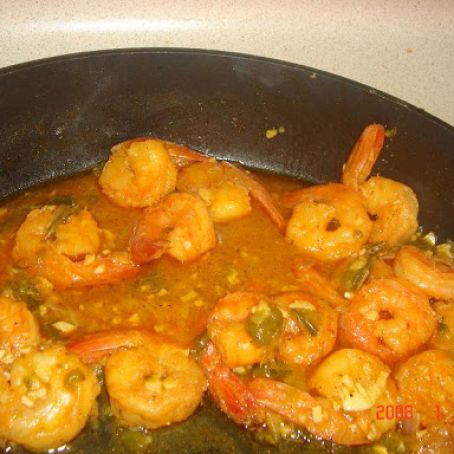 Yellow Pepper Shrimp (Camarones al Ají)